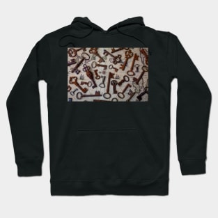 Skeleton Keys On Old Pirate Map Hoodie